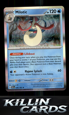 Milotic 036/182 Pokemon Rare SV04: Paradox Rift Card NM