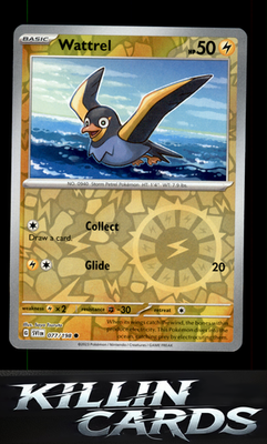 Reverse Holofoil Wattrel - 077/198 077/198 Pokemon Common SV01: Scarlet & Violet
