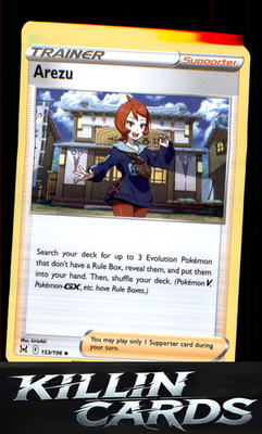 Arezu 153/196 Pokemon Uncommon SWSH11: Lost Origin Card NM