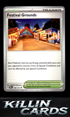 Festival Grounds 108/131 Pokemon Uncommon SV: Prismatic Evolutions Card NM
