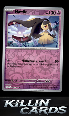 Reverse Holofoil Mawile - 089/197 089/197 Pokemon Common SV03: Obsidian Flames C