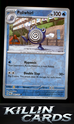 Reverse Holofoil Poliwhirl 042/167 Pokemon Common SV06: Twilight Masquerade Card