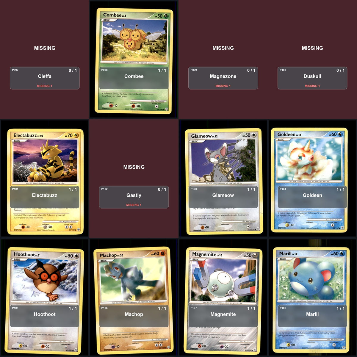 Pokemon TCG Diamond and Pearl C/UC/R Standard Set 64 Cards