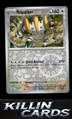 Reverse Holofoil Regigigas 086/131 Pokemon Uncommon SV: Prismatic Evolutions Car