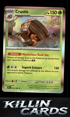 Crustle - 012/182 012/182 Pokemon Rare SV10: Destined Rivals Card NM