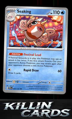 Seaking 021/131 Pokemon Uncommon SV: Prismatic Evolutions Card NM