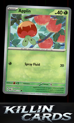 Applin (Poke Ball Pattern) 009/131 Pokemon Common SV: Prismatic Evolutions Card