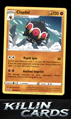 Claydol 145/264 Pokemon Rare SWSH08: Fusion Strike Card NM
