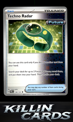 Techno Radar 130/131 Pokemon Uncommon SV: Prismatic Evolutions Card NM