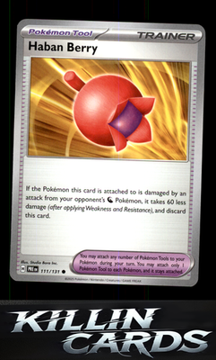 Haban Berry 111/131 Pokemon Common SV: Prismatic Evolutions Card NM