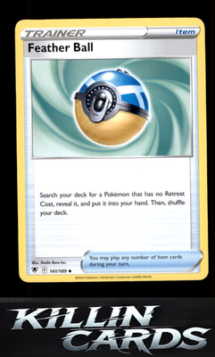 Feather Ball 141/189 Pokemon Uncommon SWSH10: Astral Radiance Card NM