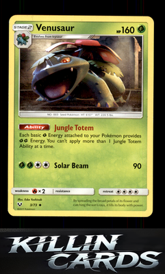 Venusaur 3/73 Pokemon Uncommon Shining Legends Card NM