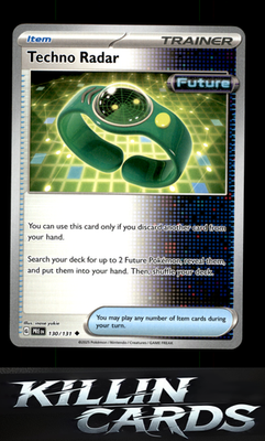 Techno Radar 130/131 Pokemon Uncommon SV: Prismatic Evolutions Card NM