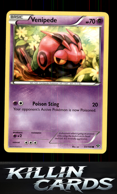 Venipede 51/146 Pokemon Common XY Base Set Card NM