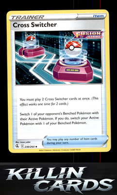 Cross Switcher 230/264 Pokemon Uncommon SWSH08: Fusion Strike Card NM