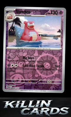 Reverse Holofoil Slowbro 080/165 Pokemon Uncommon SV: Scarlet & Violet 151 Card