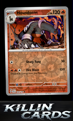 Reverse Holofoil Houndoom - 034/198 034/198 Pokemon Common SV01: Scarlet & Viole