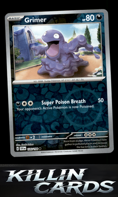 Reverse Holofoil Grimer 126/198 Pokemon Common SV01: Scarlet & Violet Base Set C