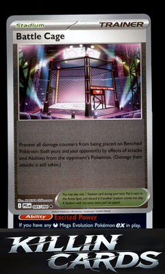 Reverse Holofoil Battle Cage - 085/094 085/094 Pokemon Uncommon ME02: Phantasmal