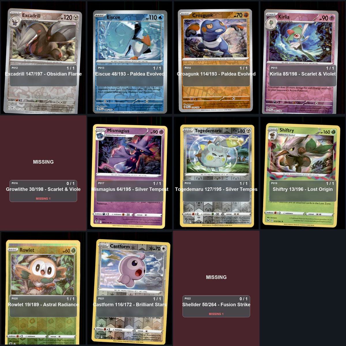 Pokemon TCG kawayoo Artist Collection 50 Cards Lot