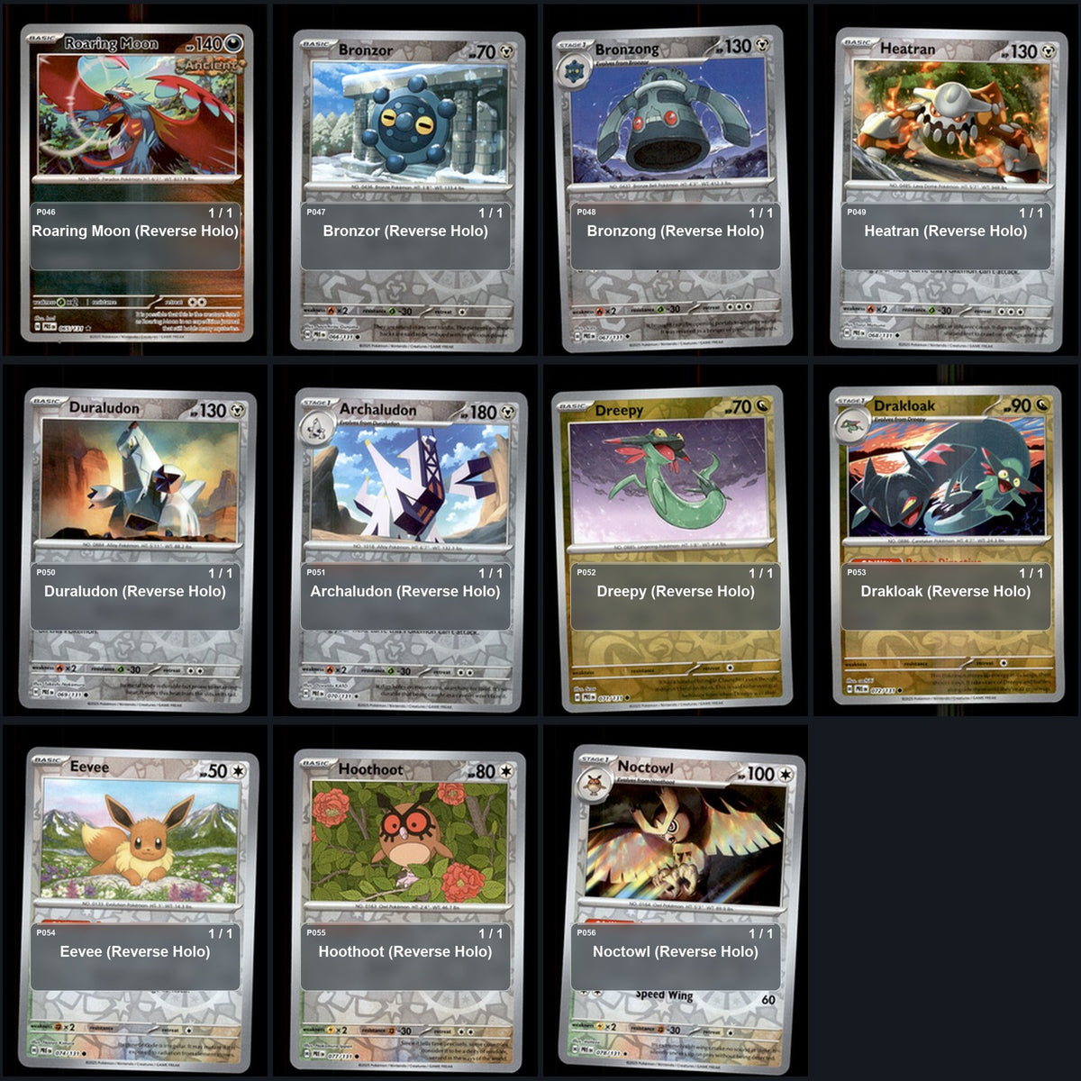 Pokemon TCG SV: Prismatic Evolutions Reverse Holo Master Set 83 Reverse Holo