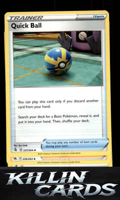 Quick Ball 237/264 Pokemon Uncommon SWSH08: Fusion Strike Card NM