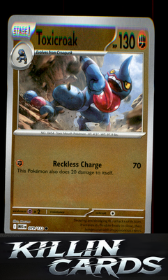 Reverse Holofoil Toxicroak 079/132 Pokemon Common ME01: Mega Evolution Card NM