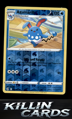 Reverse Holofoil Azumarill 059/264 Pokemon Rare SWSH08: Fusion Strike Card NM
