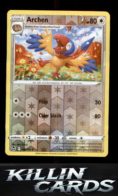Reverse Holofoil Archen 146/195 Pokemon Uncommon SWSH12: Silver Tempest Card NM