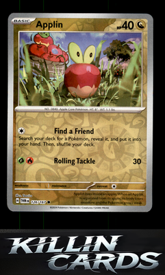 Reverse Holofoil Applin - 126/167 126/167 Pokemon Common SV06: Twilight Masquera