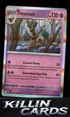 Trevenant 039/086 Pokemon Rare ME04: Chaos Rising Card NM