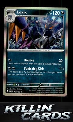 Lokix 122/182 Pokemon Rare SV04: Paradox Rift Card NM