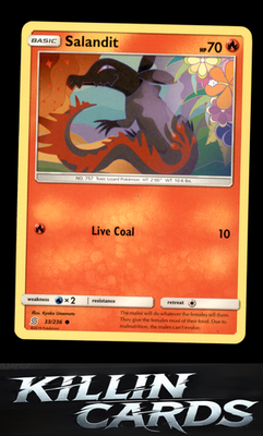 Salandit (33) 33/236 Pokemon Common SM - Unified Minds Card NM