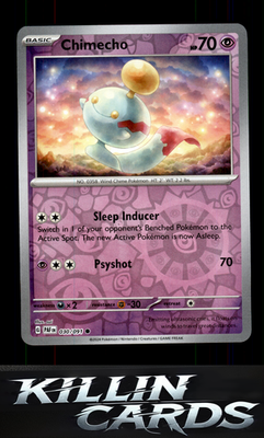 Reverse Holofoil Chimecho 030/091 Pokemon Common SV: Paldean Fates Card NM