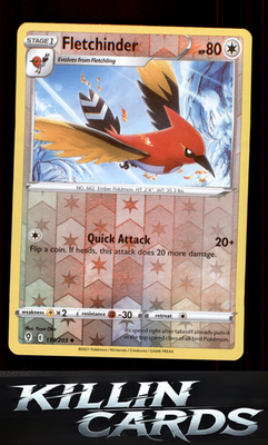 Reverse Holofoil Fletchinder 139/203 Pokemon Uncommon SWSH07: Evolving Skies Car
