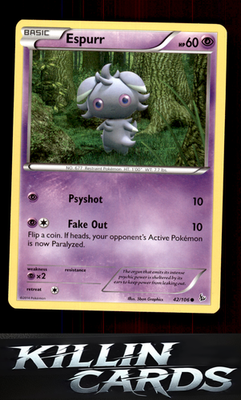 Espurr 42/106 Pokemon Common XY - Flashfire Card LP