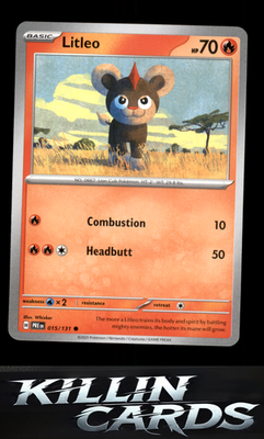 Litleo 015/131 Pokemon Common SV: Prismatic Evolutions Card NM