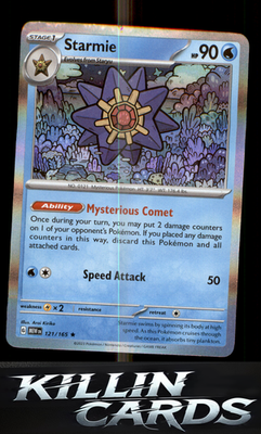 Starmie 121/165 Pokemon Rare SV: Scarlet & Violet 151 Card NM