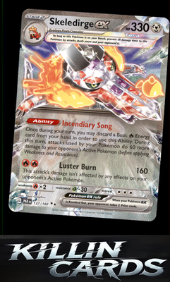Skeledirge ex 137/182 Pokemon Double Rare SV04: Paradox Rift Card NM