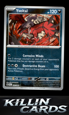 Reverse Holofoil Yveltal 035/064 Pokemon Uncommon SV: Shrouded Fable Card NM