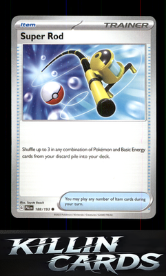Super Rod - 188/193 188/193 Pokemon Common SV02: Paldea Evolved Card NM