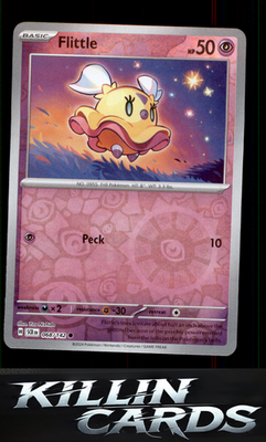 Reverse Holofoil Flittle 068/142 Pokemon Common SV07: Stellar Crown Card NM