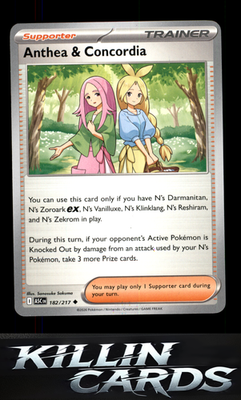Anthea & Concordia - 182/217 182/217 Pokemon Uncommon ME: Ascended Heroes Card N