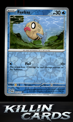 Reverse Holofoil Feebas 049/167 Pokemon Common SV06: Twilight Masquerade Card NM