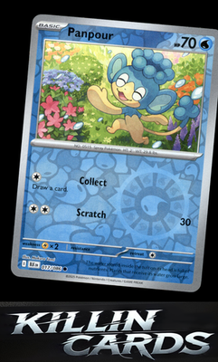 Panpour 017/086 Pokemon Common SV: Black Bolt Card NM