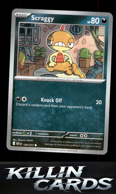 Scraggy 134/217 Pokemon Common ME: Ascended Heroes Card NM