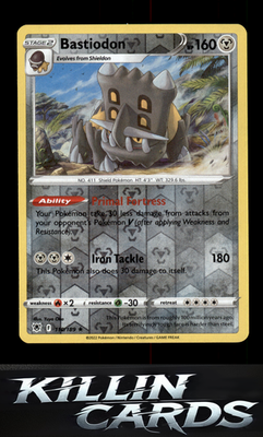 Reverse Holofoil Bastiodon 110/189 Pokemon Holo Rare SWSH10: Astral Radiance Car