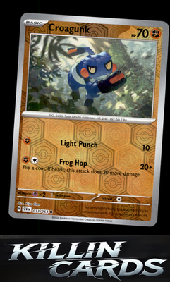 Reverse Holofoil Croagunk 023/064 Pokemon Common SV: Shrouded Fable Card NM