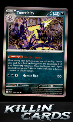 Toxtricity 068/094 Pokemon Rare ME02: Phantasmal Flames Card NM