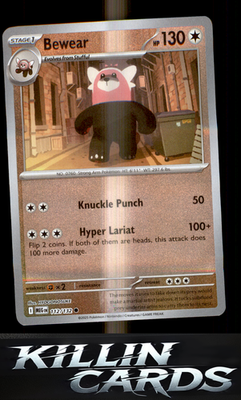 Reverse Holofoil Bewear 112/132 Pokemon Common ME01: Mega Evolution Card NM